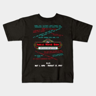 RIP Great Movie Ride Memorial Shirt Kids T-Shirt